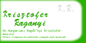 krisztofer raganyi business card